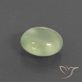 Prehnite Pale Pear Green  natural de 2.40 ct, Ovalada, Transparente / Translúcido