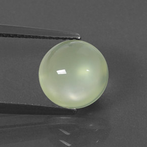Prehnita verde natural de 2,99 ct, transparente, transparente / translúcido