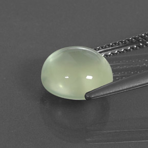 Prehnita verde natural de 2,99 ct, transparente, transparente / translúcido