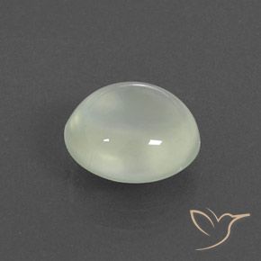 Prehnite Warm Light Green  natural de 2.83 ct, Ovalada, Transparente / Translúcido