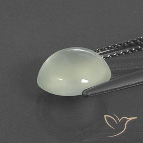 Prehnite Warm Light Green  natural de 2.83 ct, Ovalada, Transparente / Translúcido
