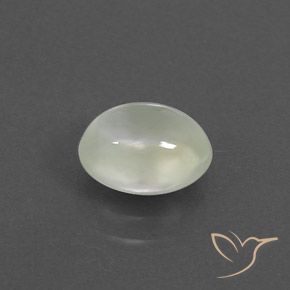 Prehnite Light Green  natural de 1.70 ct, Ovalada, Transparente