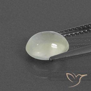 Prehnite Light Green  natural de 1.70 ct, Ovalada, Transparente