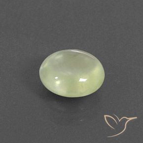 Prehnite Olive Green  natural de 1.84 ct, Ovalada, Transparente