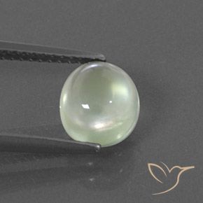 1.76ct Natural Verde claro Prehnite, Ovalada, Transparente / Translúcido