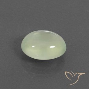 Prehnite Medium Green  natural de 2.01 ct, Ovalada, Transparente