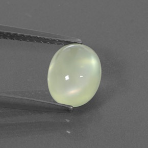 Prehnita verde natural de 1,68 ct, transparente, transparente / translúcido