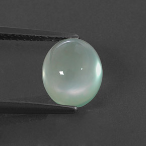 Prehnita verde natural de 2,82 ct, transparente, transparente / translúcido
