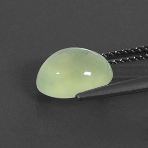Prehnita verde natural de 2,48 ct, transparente, transparente / translúcido