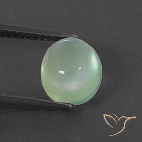 2.94ct Natural Verde muy claro Prehnite, Ovalada, Transparente / Translúcido