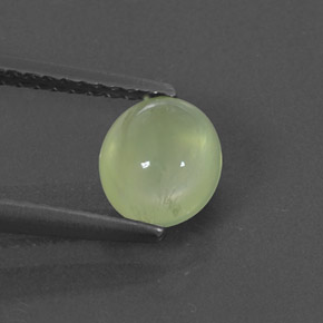 Prehnita verde natural de 0,99 ct, transparente, transparente / translúcido