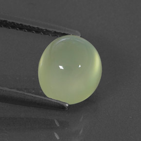 Prehnita verde natural de 1,88 ct, transparente, transparente / translúcido