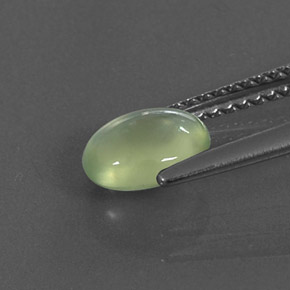Prehnita verde natural de 1,04 ct, transparente, transparente / translúcido