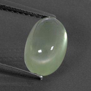 Prehnita verde natural de 2,43 ct, transparente, transparente / translúcido