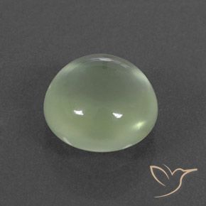 Prehnite Pale Green  natural de 1.86 ct, Redondo, Transparente / Translúcido