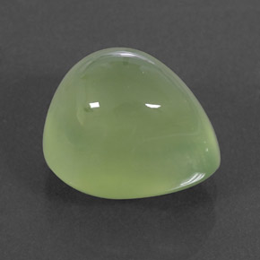 Prehnita verde natural de 5,44 ct, transparente, transparente / translúcido
