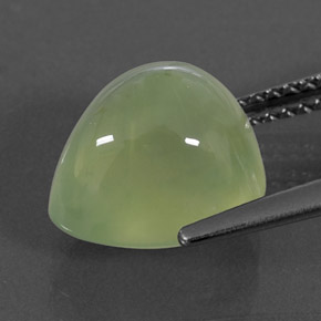 Prehnita verde natural de 5,44 ct, transparente, transparente / translúcido