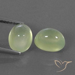 4.75ctw Natural Yellow Green  Prehnite, Ovalada, Transparente / Translúcido