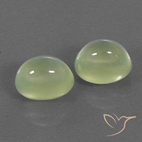 Gemas de Prehnite Yellow Green  natural de 4.75 ct, Ovalada, Transparente / Translúcido