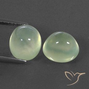 6.11ctw Natural Yellow Green  Prehnite, Ovalada, Transparente / Translúcido