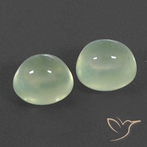 Gemas de Prehnite Yellow Green  natural de 6.11 ct, Ovalada, Transparente / Translúcido