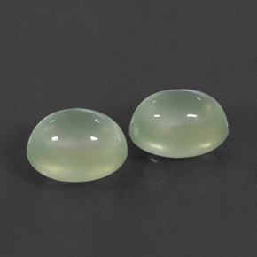 Gemas de prehnita verde natural de 5,49 ct, transparente, transparente / translúcido