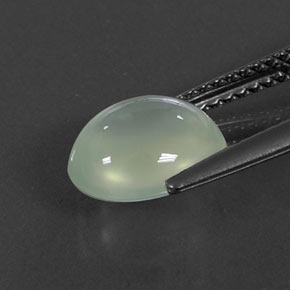 Prehnita verde natural de 2,55 ct, transparente, transparente / translúcido