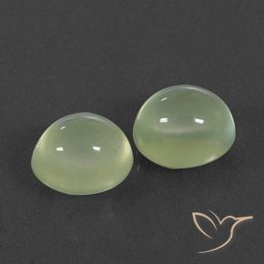 Gemas de Prehnite Yellow Green  natural de 5.48 ct, Ovalada, Transparente / Translúcido