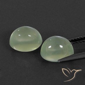 Gemas de Prehnite Yellow Green  natural de 5.41 ct, Ovalada, Transparente / Translúcido
