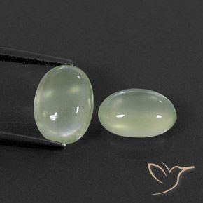 3.52ctw Natural Pale Green  Prehnite, Ovalada, Transparente / Translúcido