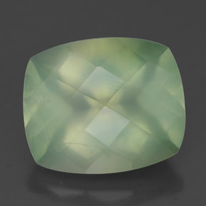 Prehnita verde natural de 5,67 ct, transparente, transparente / translúcido