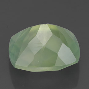 Prehnita verde natural de 5,67 ct, transparente, transparente / translúcido