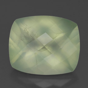 Prehnita verde natural de 5,24 ct, transparente, transparente / translúcido