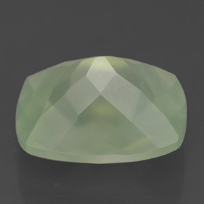 Prehnita verde natural de 5,24 ct, transparente, transparente / translúcido