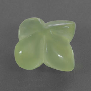 Prehnita verde natural de 11,73 ct, transparente, transparente / translúcido