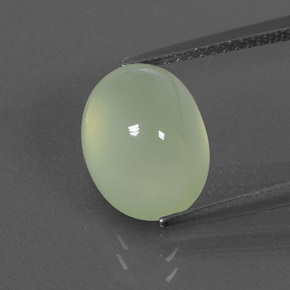 Prehnita verde natural de 5,17 ct, transparente, transparente / translúcido