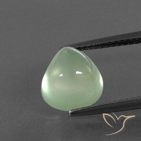 4.29ct Natural Verde pera claro Prehnite, En forma de pera, Transparente