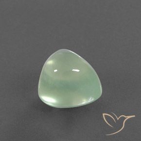Prehnite Verde pera claro natural de 4.29 ct, En forma de pera, Transparente