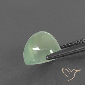 Prehnite Verde pera claro natural de 4.29 ct, En forma de pera, Transparente