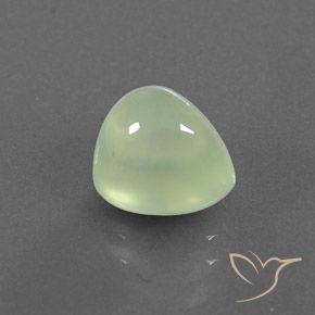 Prehnite Verde claro natural de 3.14 ct, En forma de pera, Transparente / Translúcido
