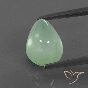 3.54ct Natural Verde amarillento claro Prehnite, En forma de pera, Transparente