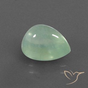 Prehnite Verde amarillento claro natural de 3.54 ct, En forma de pera, Transparente
