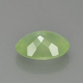Prehnita verde natural de 8,71 ct, transparente, transparente / translúcido