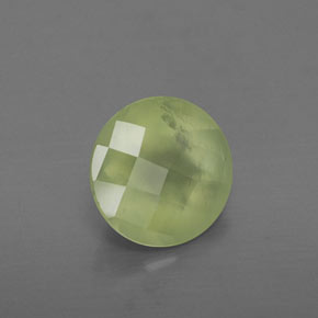 Prehnita verde natural de 1,73 ct, transparente, transparente / translúcido