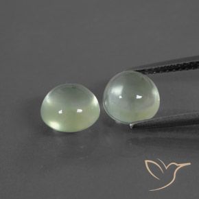 3.99ctw Natural Verde amarillo Prehnite, Redondo, Transparente