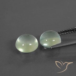 Gemas de Prehnite Verde amarillo natural de 3.99 ct, Redondo, Transparente