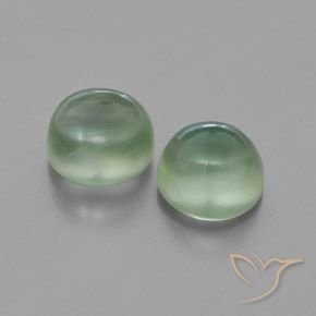 Gemas de Prehnite Verde amarillo claro natural de 4.75 ct, Redondo, Transparente
