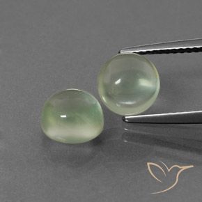 4.34ctw Natural Verde amarillo Prehnite, Redondo, Transparente