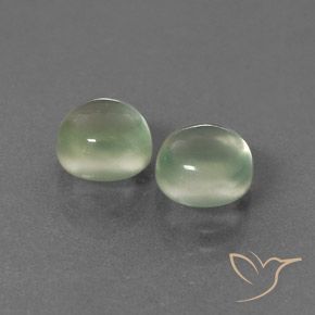 Gemas de Prehnite Verde amarillo natural de 4.34 ct, Redondo, Transparente
