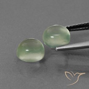 Gemas de Prehnite Verde amarillo natural de 4.34 ct, Redondo, Transparente